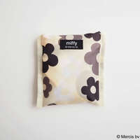 Miffy 米飛兔 大花朵環保購物袋S 可收納30×54cm 象牙白｜MIFFY BIG FLOWER ショッピングバッグS アイボリー
