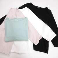 【DAYS】A字船型領七分袖T恤 日本製 ｜DAYS Aラインボートネック7分袖Tシャツ
