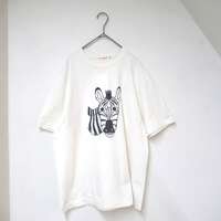 【ALL HOURS】斑馬印花T恤 象牙白 ｜ALL HOURS プリントTシャツ シマウマ