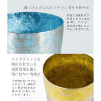 日本製高保冷純鈦啤酒杯 TAIKO系列 彩虹色 400ml｜高保冷チタンタンブラーTAIKOビアロック レインボー