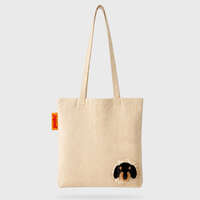 動物探頭帆布托特包 39.5×39cm A4可放【SUCK UK】｜SUCK UK Peeky トートバッグ