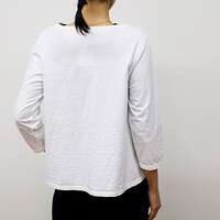 【DAYS】A字船型領七分袖T恤 日本製 ｜DAYS Aラインボートネック7分袖Tシャツ