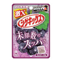 日本超酸軟糖 Pione黑葡萄風味 20g UHA｜激Xシゲキックス Xピオーネ味