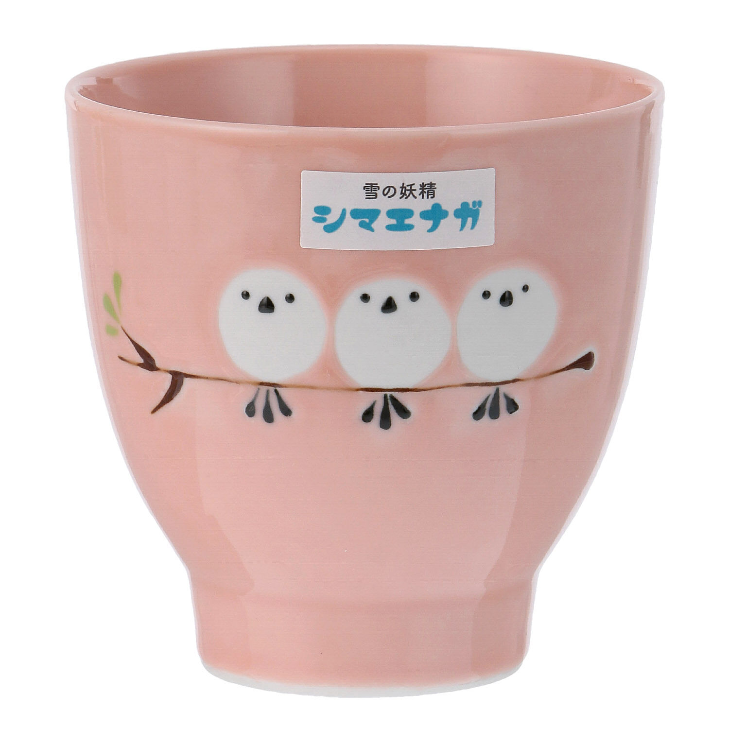 波佐見燒 雪之妖精シマエナガ飯碗・湯杯 藍／紅 手繪瓷器｜シマエナガ飯碗・湯呑