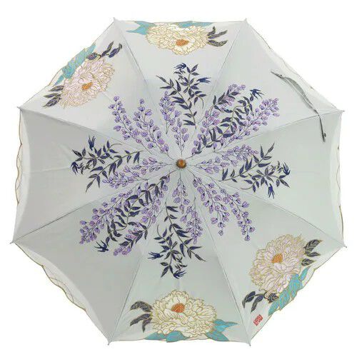 藤牡丹印花 遮光100% 晴雨兼用 折疊傘 50cm