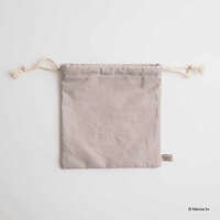 米飛兔系列 毛絨貼布繡束口袋 18×18cm 兔子款｜ミッフィー BRUNA BOA 巾着 ウサギ