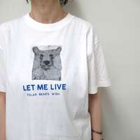 【ANGE IN DISGUISE】LET ME LIVE 北極熊印花T恤 ｜ANGE IN DISGUISE プリントTシャツ LET ME LIVE