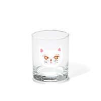 慵懶貓咪玻璃杯 四款毛色 可微波可洗碗機 日本製｜アンニュイグラス 4CAT