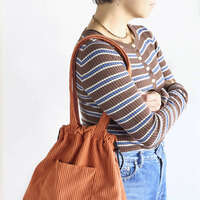 燈芯絨大口袋托特包 束口兩用 可肩背 15.5L 4色【OMCC】｜OMCC Big Pocket Tote－Corduroy