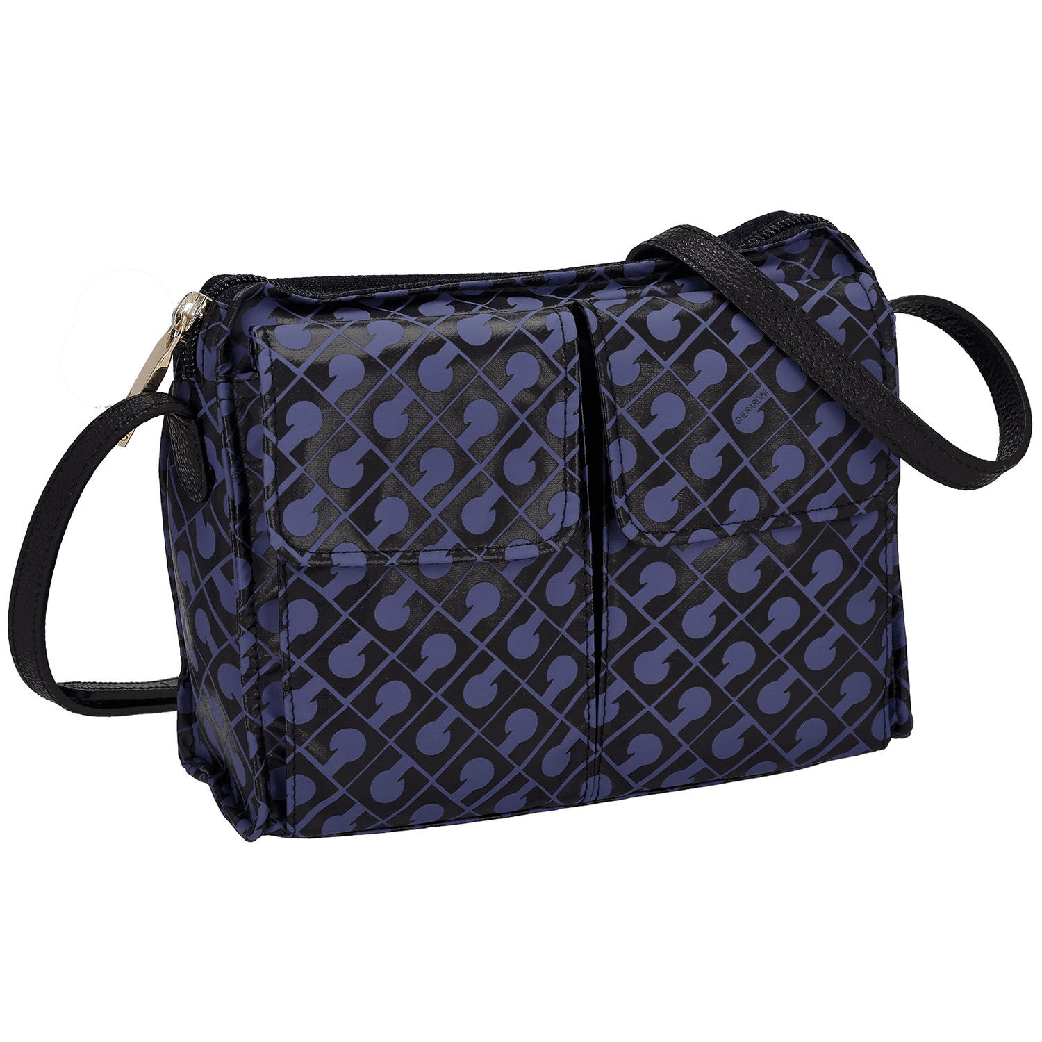 SOFTY 雙外袋肩背包 15×20cm【GHERARDINI】｜GHERARDINI SOFTY Wポケットショルダーバッグ