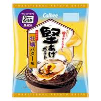 Calbee 厚切薯片 牡蠣奶油口味｜カルビー 堅あげポテト 牡蠣バター味