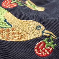 威廉莫里斯 立體刺繡燈芯絨托特包 40×37cm【Jubilee】｜立体刺繍トートバッグ ウィリアム・モリス柄