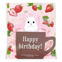 「Happy birth day！」訊息茶包 草莓紅茶 2.5g×3入｜「Happy birth day！」ストロベリーティー3p