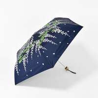 BLACK COATING UV PARASOL mini 紫藤花 晴雨兼用 折疊傘｜晴雨兼用 ウィステリアミニ（藤の花）傘