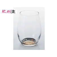 紀州漆器蒔繪玻璃杯 富士山圖案 達摩杯 黑紅兩色 200ml｜ぬりもん de Verre ダルマグラス 蒔絵 富士山