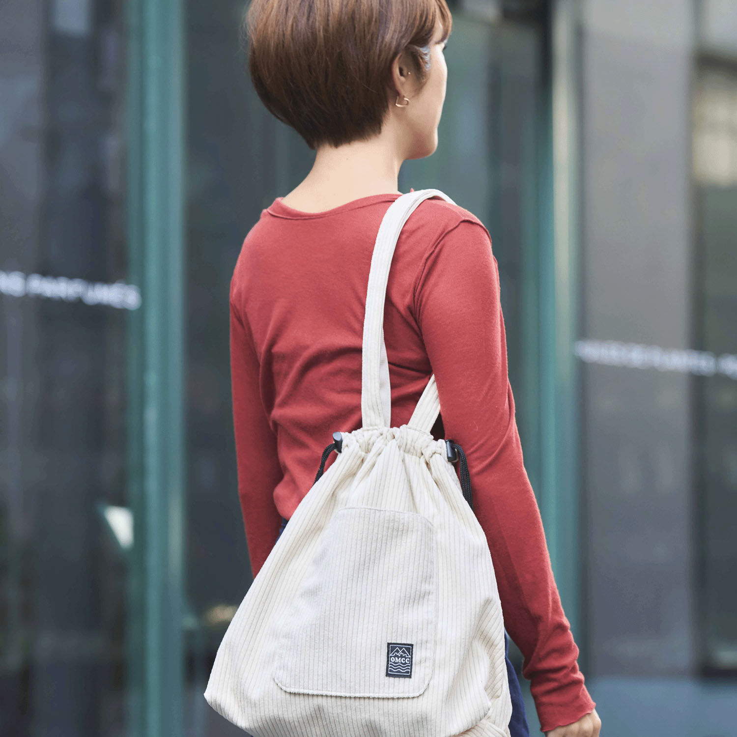 燈芯絨大口袋托特包 束口兩用 可肩背 15.5L 4色【OMCC】｜OMCC Big Pocket Tote－Corduroy