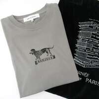 【ANGE IN DISGUISE】Bonjour Dog 印花T恤 ｜ANGE IN DISGUISE プリントTシャツ Bonjour Dog