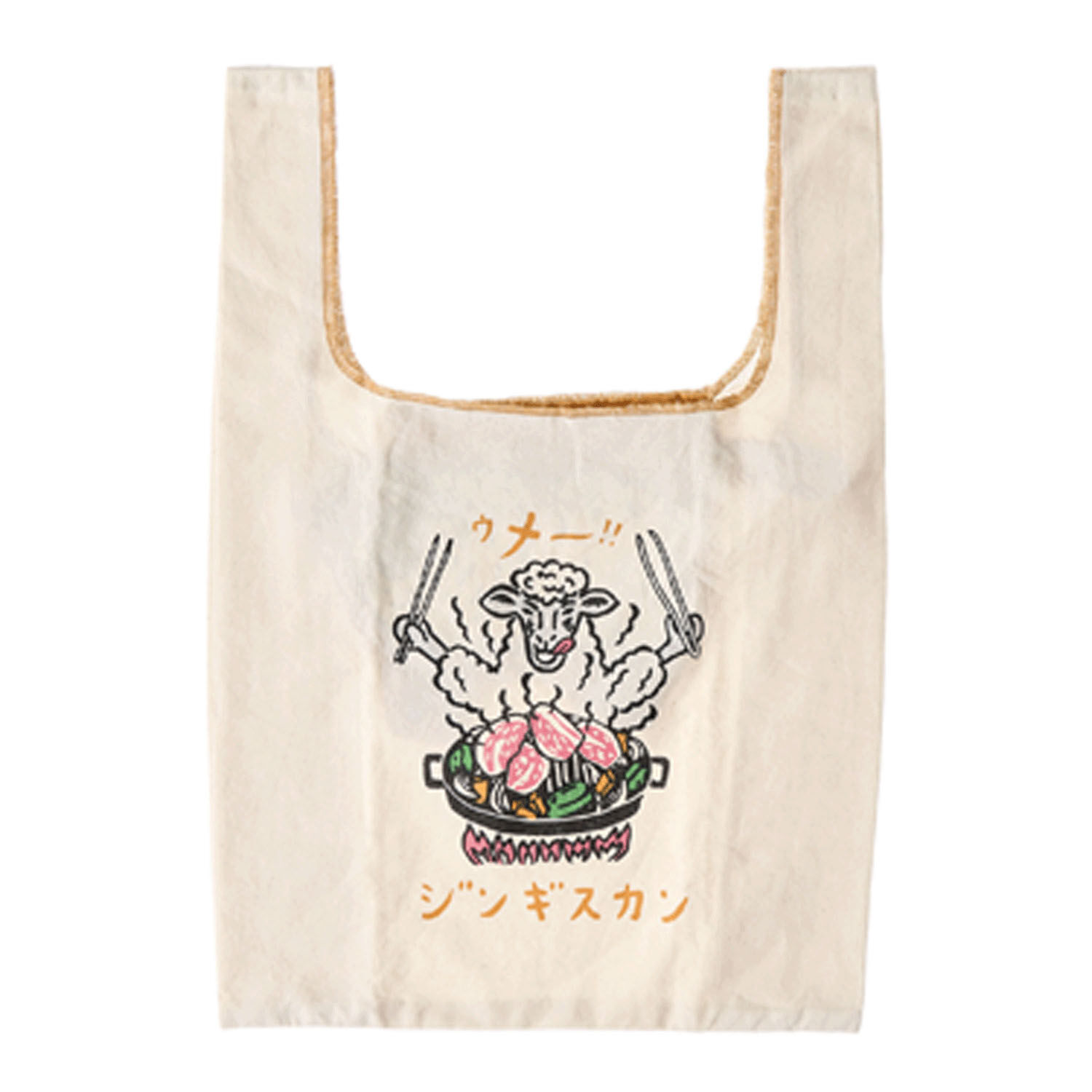 趣味圖案 迷你市集購物袋 29×28cm 側寬12cm 棉 18款｜ミニマルシェバッグ