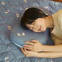 福福貓縁日祭典冷凝膠冷感包覆枕｜ふくふくにゃんこ 縁日柄接触冷感すっぽり枕
