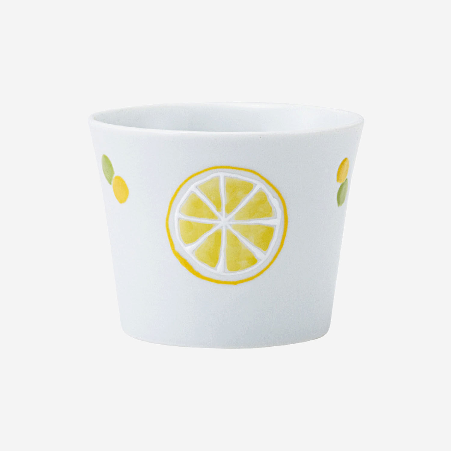 Lemon 檸檬手繪蕎麥豬口杯 瓷器 175ml 日本製｜Lemon 猪口カップ