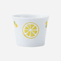 Lemon 檸檬手繪蕎麥豬口杯 瓷器 175ml 日本製｜Lemon 猪口カップ