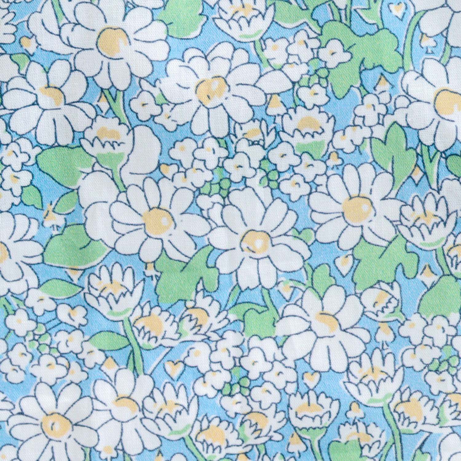 摩智子花紋絲巾毛絨玩偶 藍色｜日本角色・療癒小物・日本直送