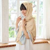福福貓極冷感冷卻斗篷 附連帽雙面用｜ふくふくにゃんこ クールメイカー冷却ポンチョ