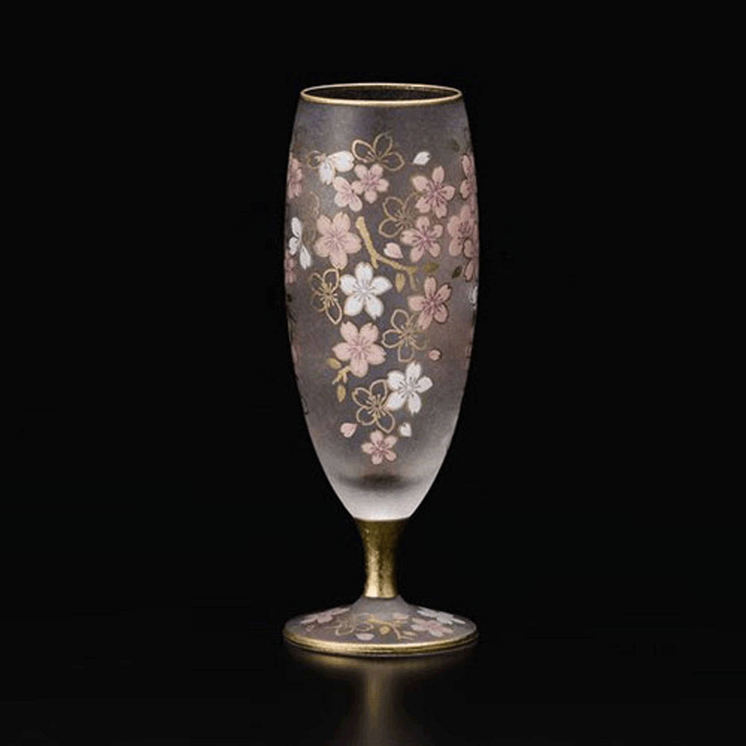 El Dorado 金色櫻花玻璃清酒杯 125ml 日本製|エルドラード桜 酒
