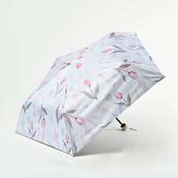 鬱金香印花 遮光100% 晴雨兼用 折疊傘 50cm｜サンレイン チューリッップ折傘
