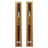 江戶木箸 大黑屋 四方面八角筷 大 23.5cm 綠色／紫色 日本製｜新カラー四方面 大