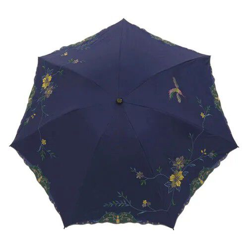 鳳凰刺繡 遮光100% 晴雨兼用 折疊傘 50cm