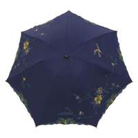 鳳凰刺繡 遮光100% 晴雨兼用 折疊傘 50cm｜完全遮光 （晴雨兼用）女優日傘 「花鳥刺繍」ミニ折り畳み傘