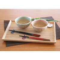 美濃燒 結しのぎ 對碗禮盒 2入 磁器飯碗 直徑11.5cm｜ペア茶碗セット  結しのぎ