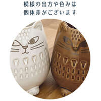 fikalycka 貓咪造型馬克杯 窯變釉 棕色 尾巴把手 可微波｜fikalycka 猫マグカップBR