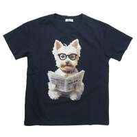 【ABISTE】狗狗印花T恤 38號 ｜ABISTE ドッグプリントTシャツ