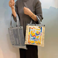 網眼托特包 附保冷內袋 38×33cm 撥水【PERSONS】｜PERSONS 保冷INBAG付きマチ無しトートバッグ