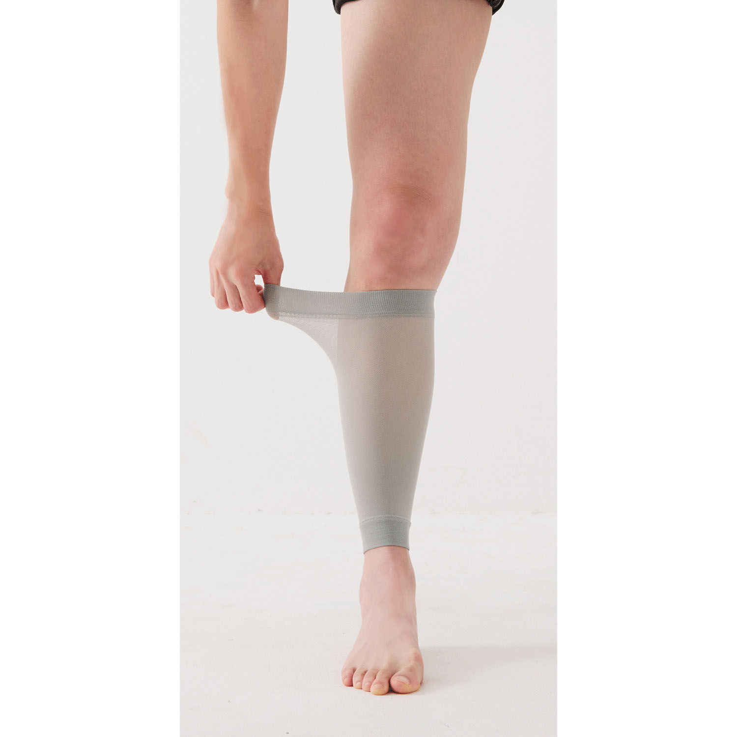 極薄網眼小腿套 小腿圍25-45cm 腳踝圍20-35cm｜ムレにくい極薄メッシュふくらはぎサポーター