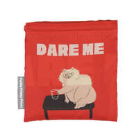 貓咪海報風 環保購物袋 26×25cm DARE ME款｜キャットポスターエコバッグ DARE ME