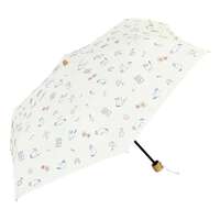 貓咪圖案 遮光100% UV遮蔽100% 晴雨兼用 折疊傘 50cm｜晴雨兼用 サニーキャット折傘