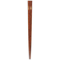 日本製天然木筷子 魚兒點綴圖案 可洗碗機 22.5cm 銀／金兩色｜箸 魚スチュアート