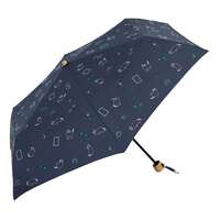 貓咪圖案 遮光100% UV遮蔽100% 晴雨兼用 折疊傘 50cm｜晴雨兼用 サニーキャット折傘