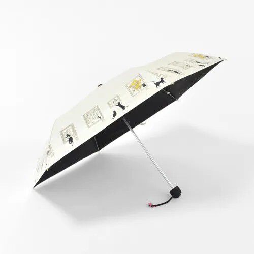 BLACK COATING UV PARASOL mini 美術館貓 晴雨兼用 折疊傘