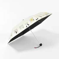 BLACK COATING UV PARASOL mini 美術館貓 晴雨兼用 折疊傘｜晴雨兼用 ミュージアムキャットミニ傘