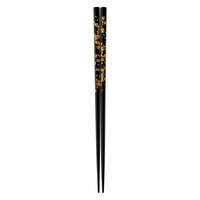日本製金色櫻花紋筷子 櫻花爛漫 天然木 可洗碗機 23cm｜箸 金紋 桜花爛漫