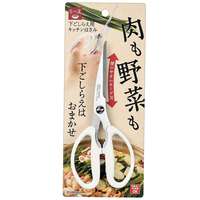 【下村工業】食材處理廚房剪刀 曲線刃｜なべ友 下ごしらえ用キッチンハサミ
