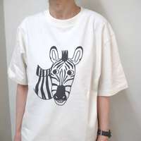【ALL HOURS】斑馬印花T恤 象牙白 ｜ALL HOURS プリントTシャツ シマウマ