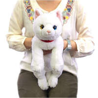 膝上貓 白異色瞳貓咪造型公仔・貓控收藏小物｜ひざねこ 白オッドアイ