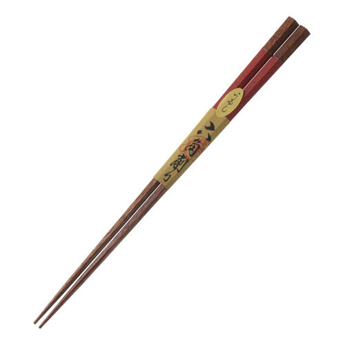 日本製 六角形天然木筷 新六角舞 筷尖細削好夾 紅21.5cm／綠23cm｜新六角舞