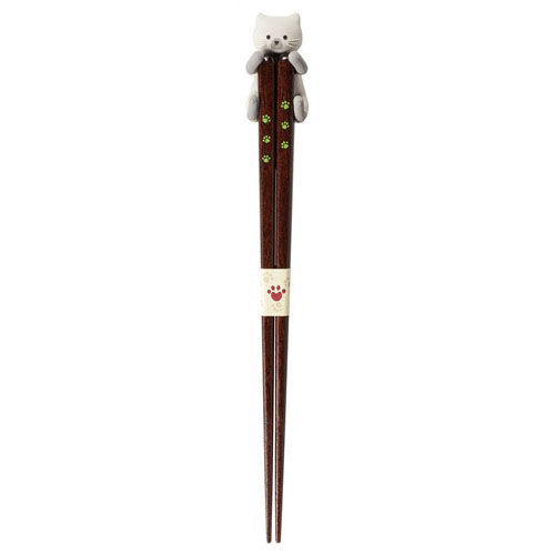 貓咪抱抱筷子 附矽膠貓咪筷架 可洗碗機 23cm 六款貓咪｜食洗 箸 だっこ猫
