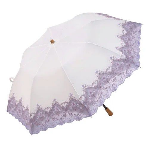 蕾絲邊 遮光100% 晴雨兼用 折疊傘 50cm